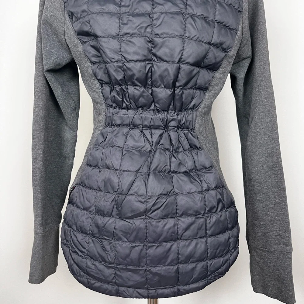 Women's The North Face‎ Endeavor Thermoball Black & Gray Hooded Jacket SZ S